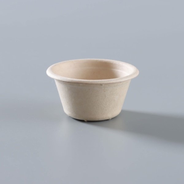 Sugarcane Bagasse Portion Cups 2oz 4oz 5oz | Compostable Eco-Friendly Sauce & Condiment Cups - 图片 3