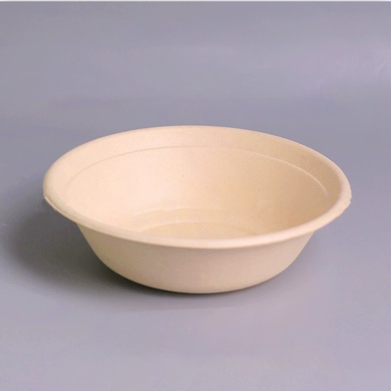 Eco-Friendly Sugarcane Bagasse Bowl 350ml 500ml 1000ml – Biodegradable Disposable Food Container - 图片 5