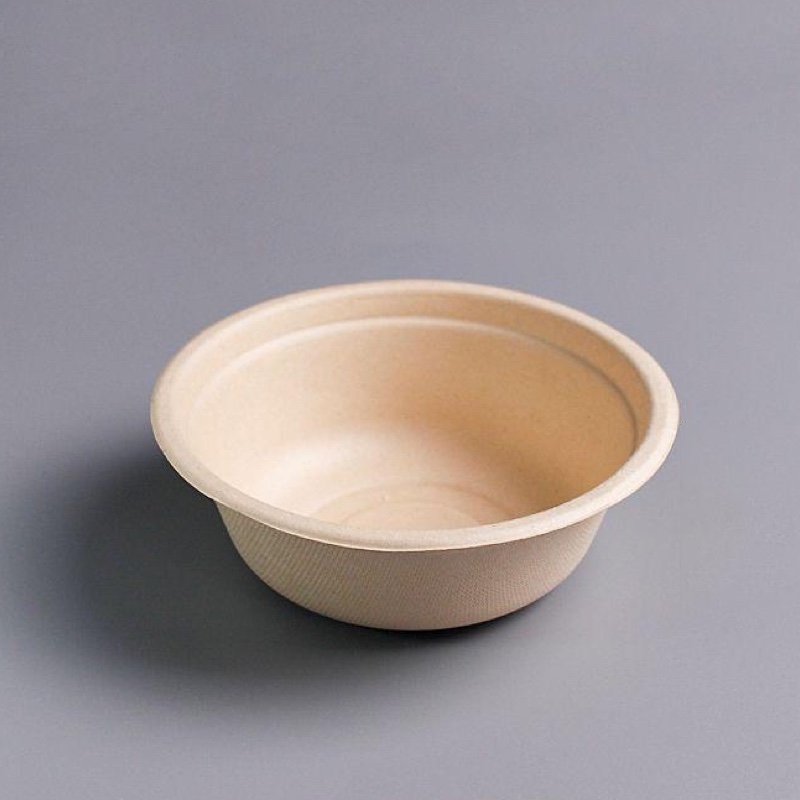 Eco-Friendly Sugarcane Bagasse Bowl 350ml 500ml 1000ml – Biodegradable Disposable Food Container - 图片 4
