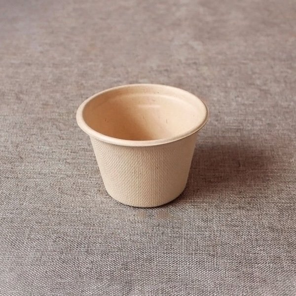 Sugarcane Bagasse Portion Cups 2oz 4oz 5oz | Compostable Eco-Friendly Sauce & Condiment Cups - 图片 5