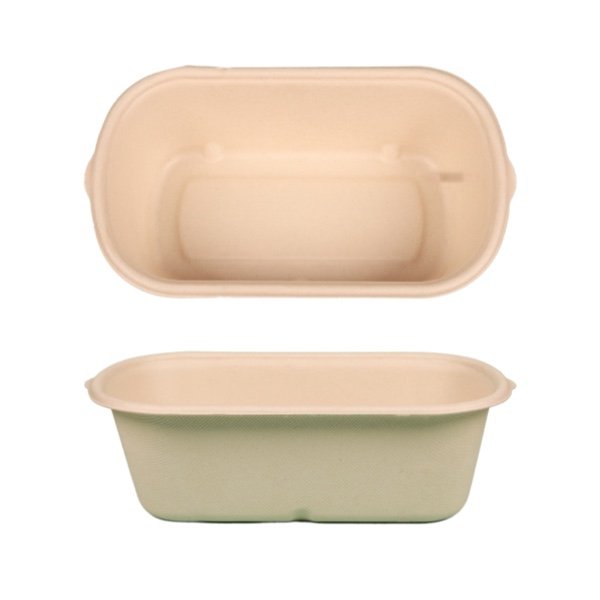 1000ml Compostable Bagasse Takeaway Box | Biodegradable Food Container - 图片 3