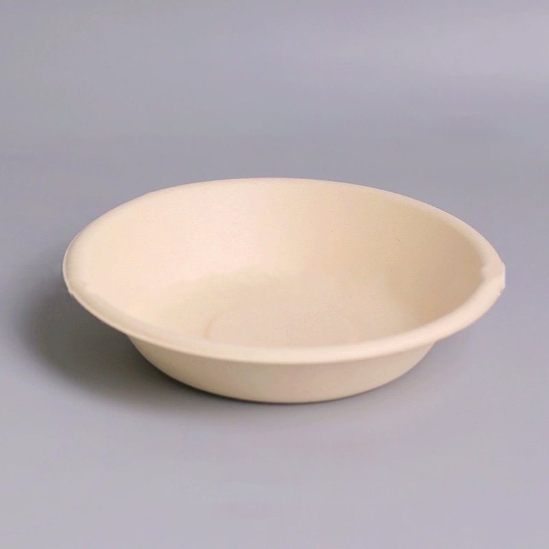 480ml & 680ml Sugarcane Bagasse Bowl – Compostable & Biodegradable Disposable Food Containers - 图片 3