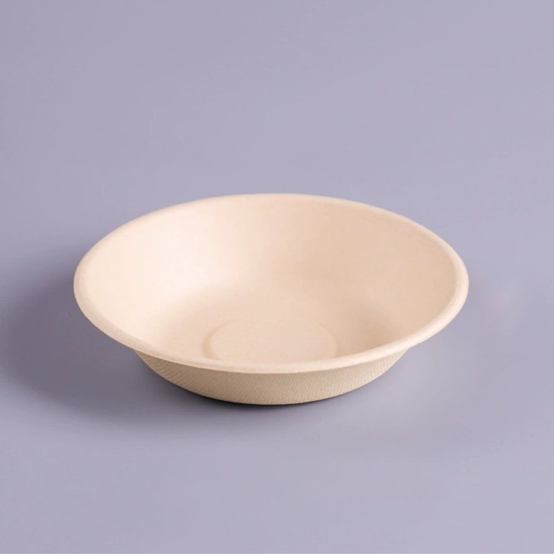 480ml & 680ml Sugarcane Bagasse Bowl – Compostable & Biodegradable Disposable Food Containers - 图片 2