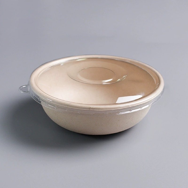 850ml Sugarcane Bagasse Bowl for Hot & Cold Food – Disposable Compostable Bowl - 图片 3