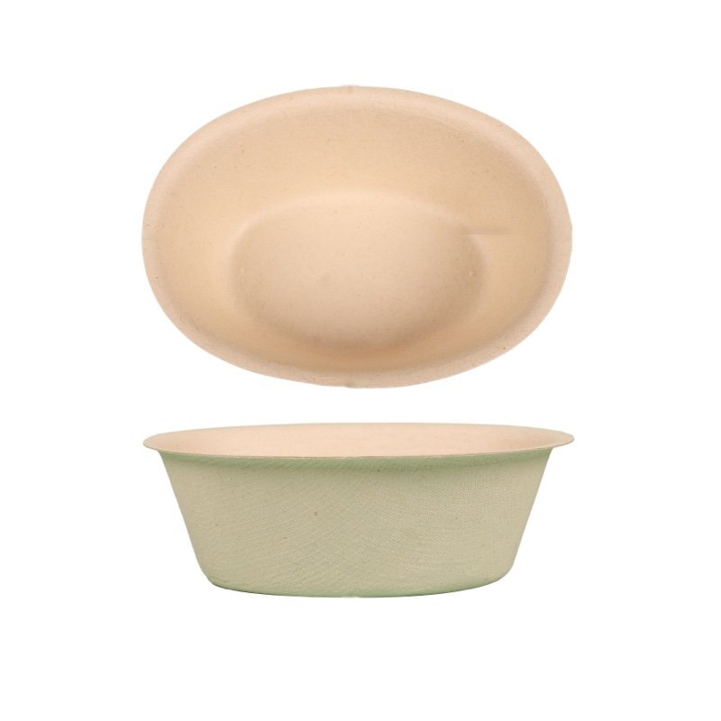Sugarcane Bagasse 180ml Oval Bowl | Biodegradable Compostable Eco Friendly Disposable Bowl - 图片 2