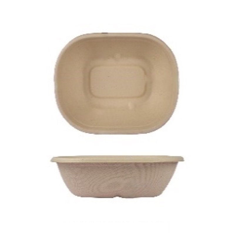 Eco Friendly 620ml 770ml Oval Bowl | Biodegradable Takeaway Food Container - 图片 4