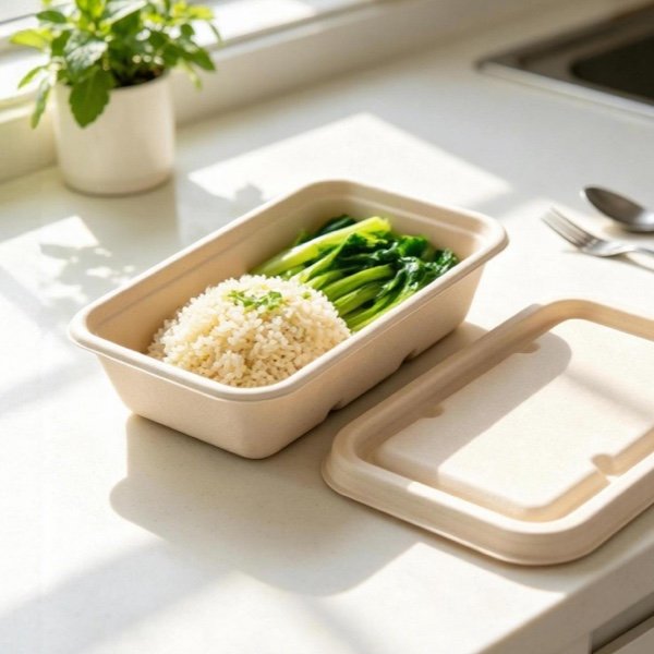 Sugarcane Bagasse Potato Box 650ml 850ml | Biodegradable Compostable Fries Takeaway Container