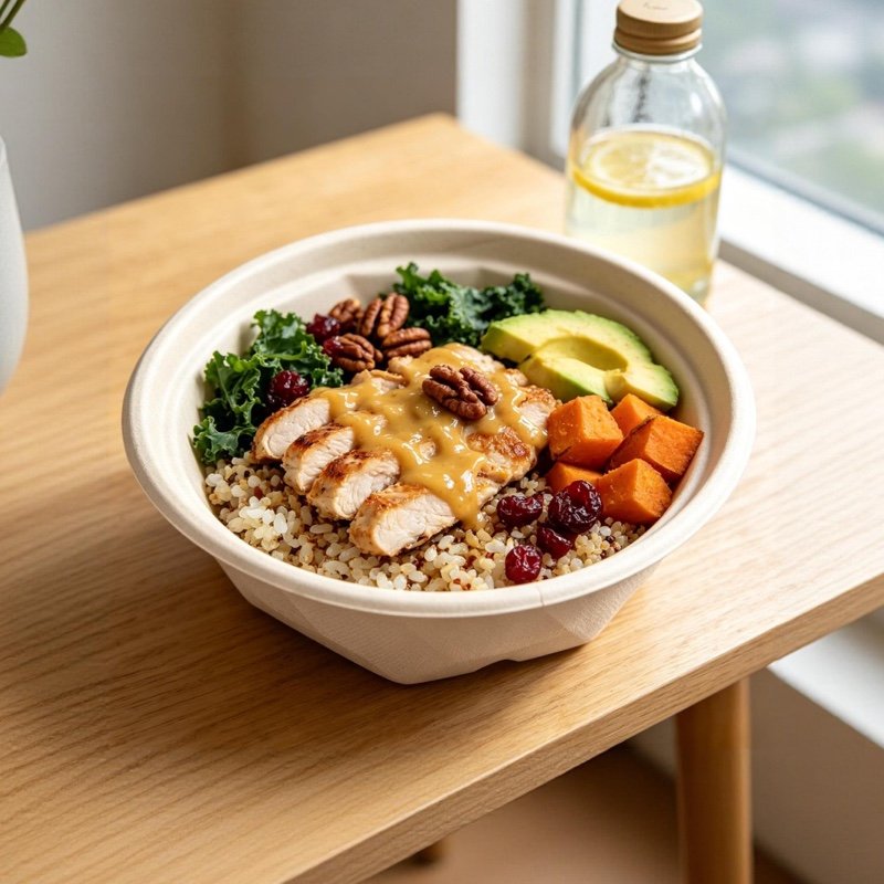 500ml 650ml 750ml Sugarcane Bagasse Diamond Bowl | Eco-Friendly Biodegradable Compostable Takeaway Bowls - 图片 2