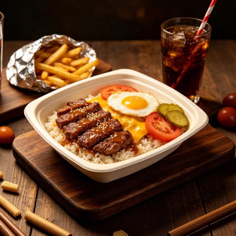 16oz Square Bagasse Bowl – Biodegradable, Compostable, Eco Friendly Takeaway Container - 图片 2