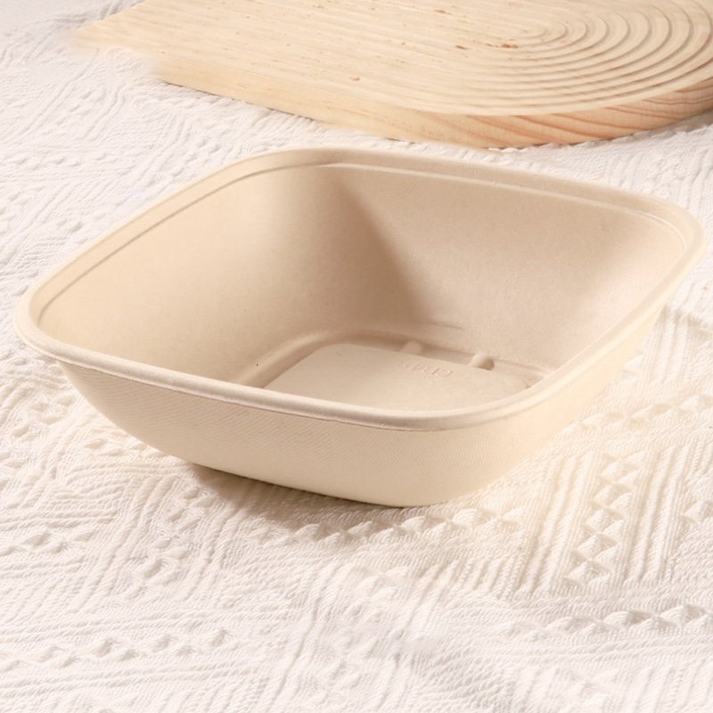 CB series Compostable Sugarcane Bagasse Bowls 24oz 32oz 48oz | Biodegradable Food Containers - 图片 6