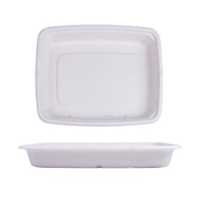 Square Sugarcane Bagasse Bowls 20oz 30oz 36oz | Compostable Eco-Friendly Disposable Food Containers - 图片 3