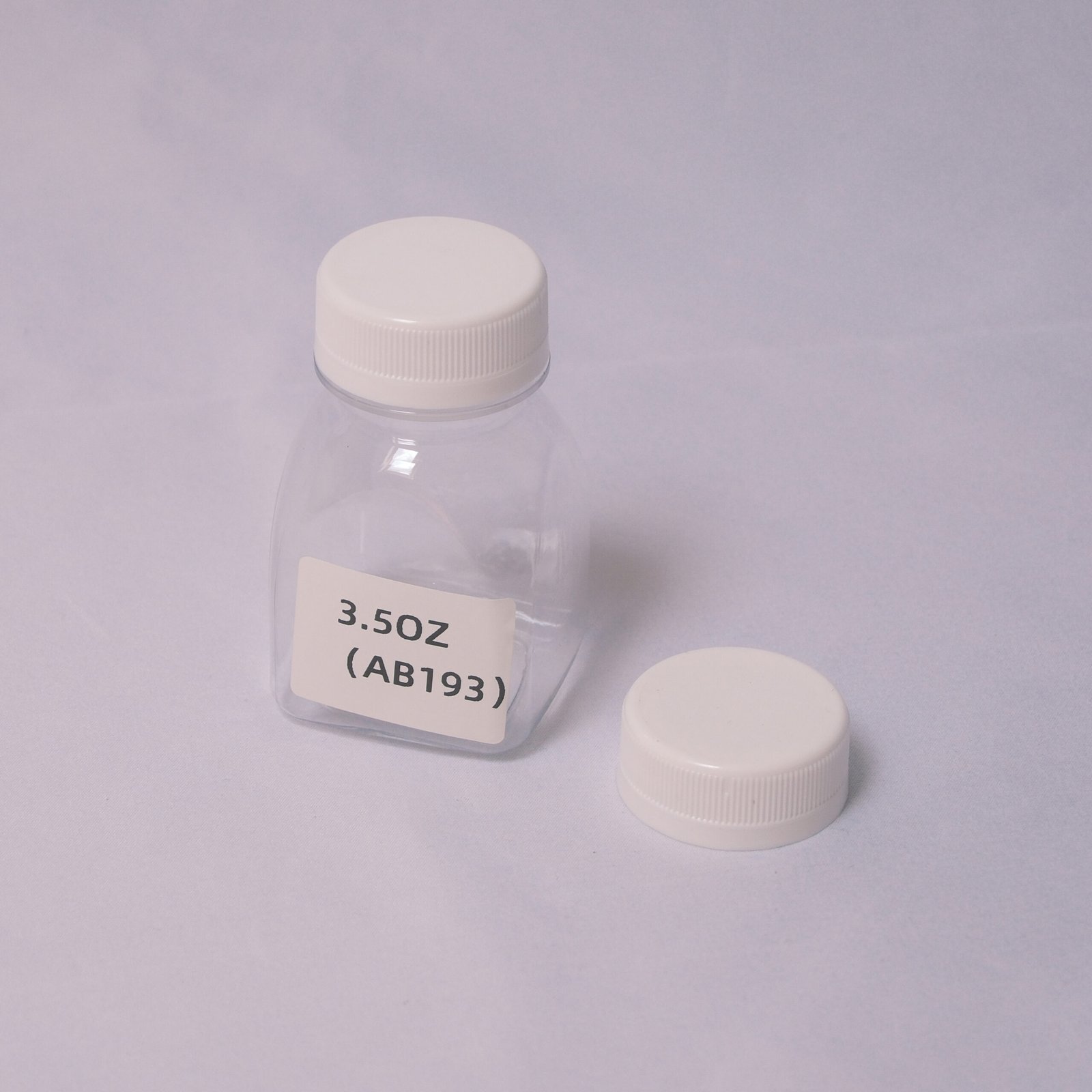 VJ001 PP PE Plastic Bottle | Small Square Food Grade Packaging Container - 图片 4