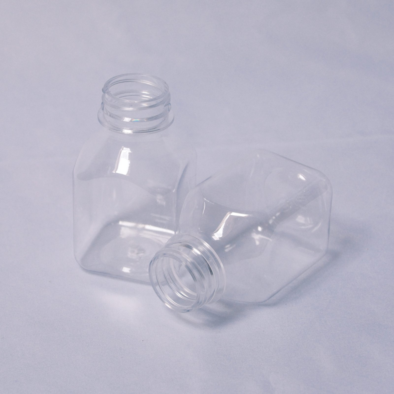 VJ001 PP PE Plastic Bottle | Small Square Food Grade Packaging Container - 图片 3