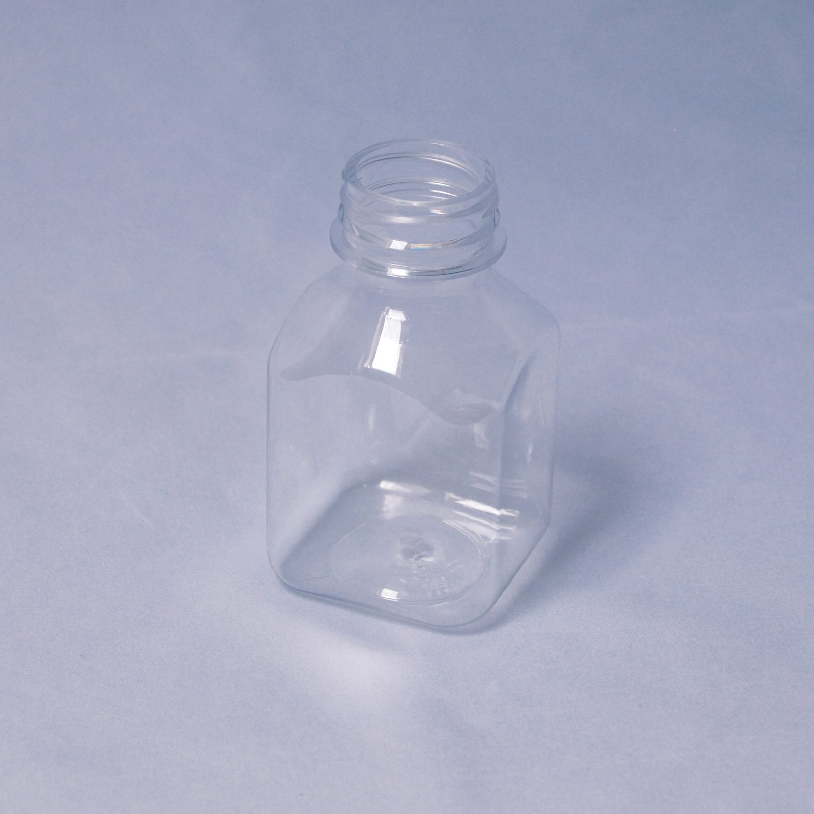 VJ003 Square PP PE Bottle – Clear Wide Mouth Plastic Container - 图片 2