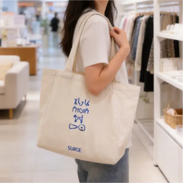 Eco-Friendly Canvas Tote Bag | Reusable Cotton Shopping Bag