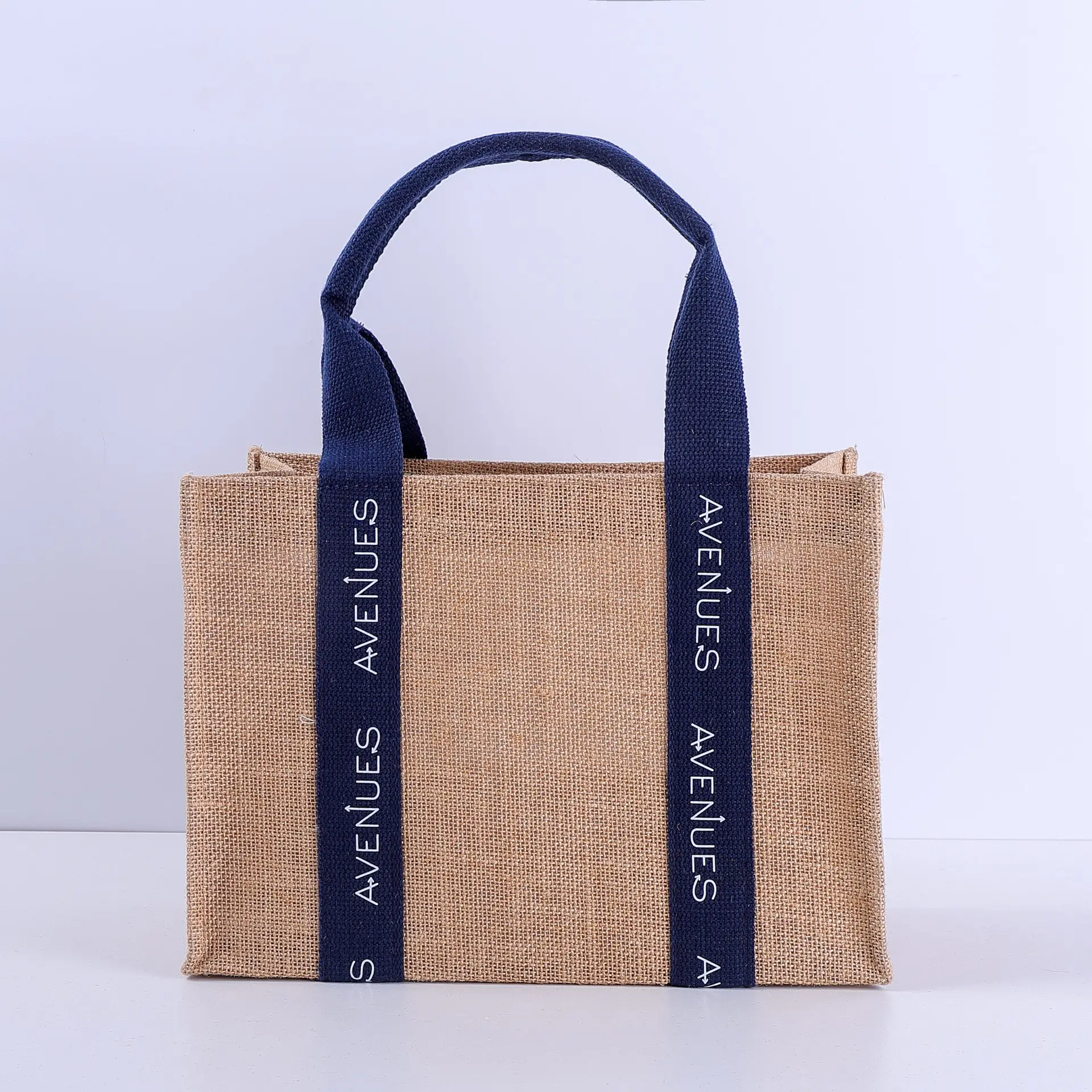 Reusable Jute Tote Bag with Handles | Biodegradable Shopping Bag - 图片 2