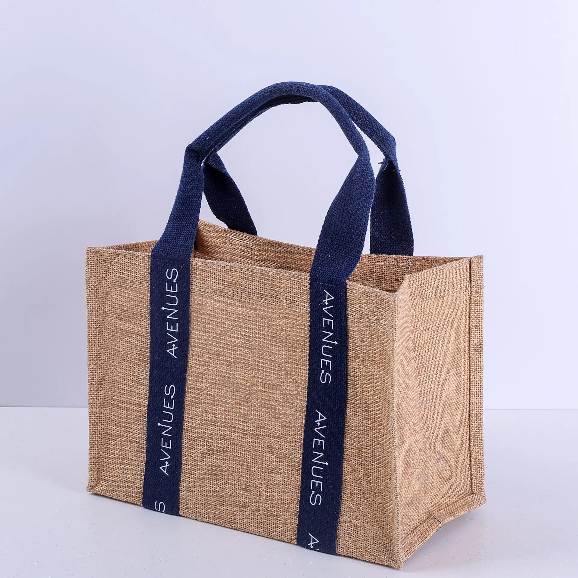 Reusable Jute Tote Bag with Handles | Biodegradable Shopping Bag - 图片 3