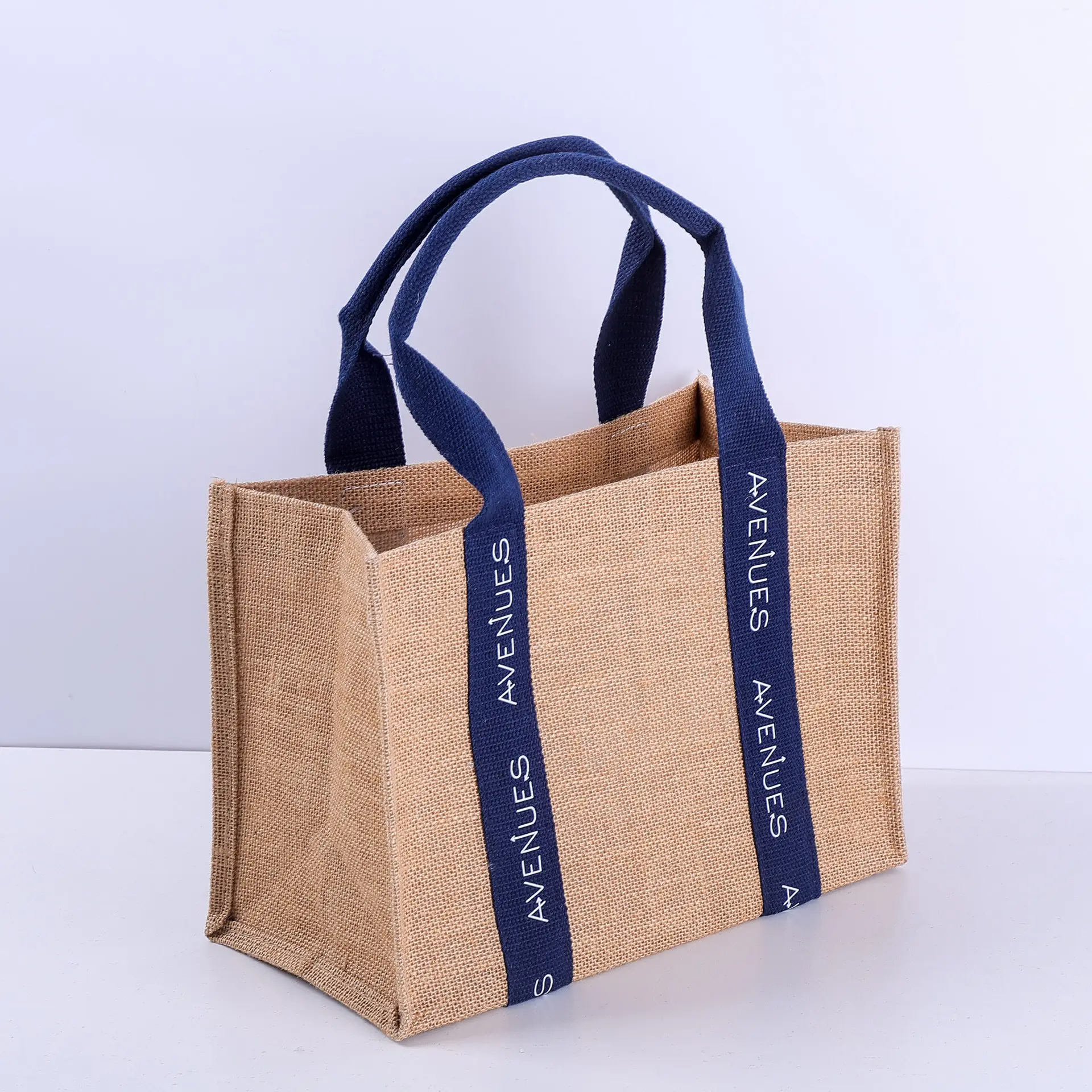 Reusable Jute Tote Bag with Handles | Biodegradable Shopping Bag - 图片 5