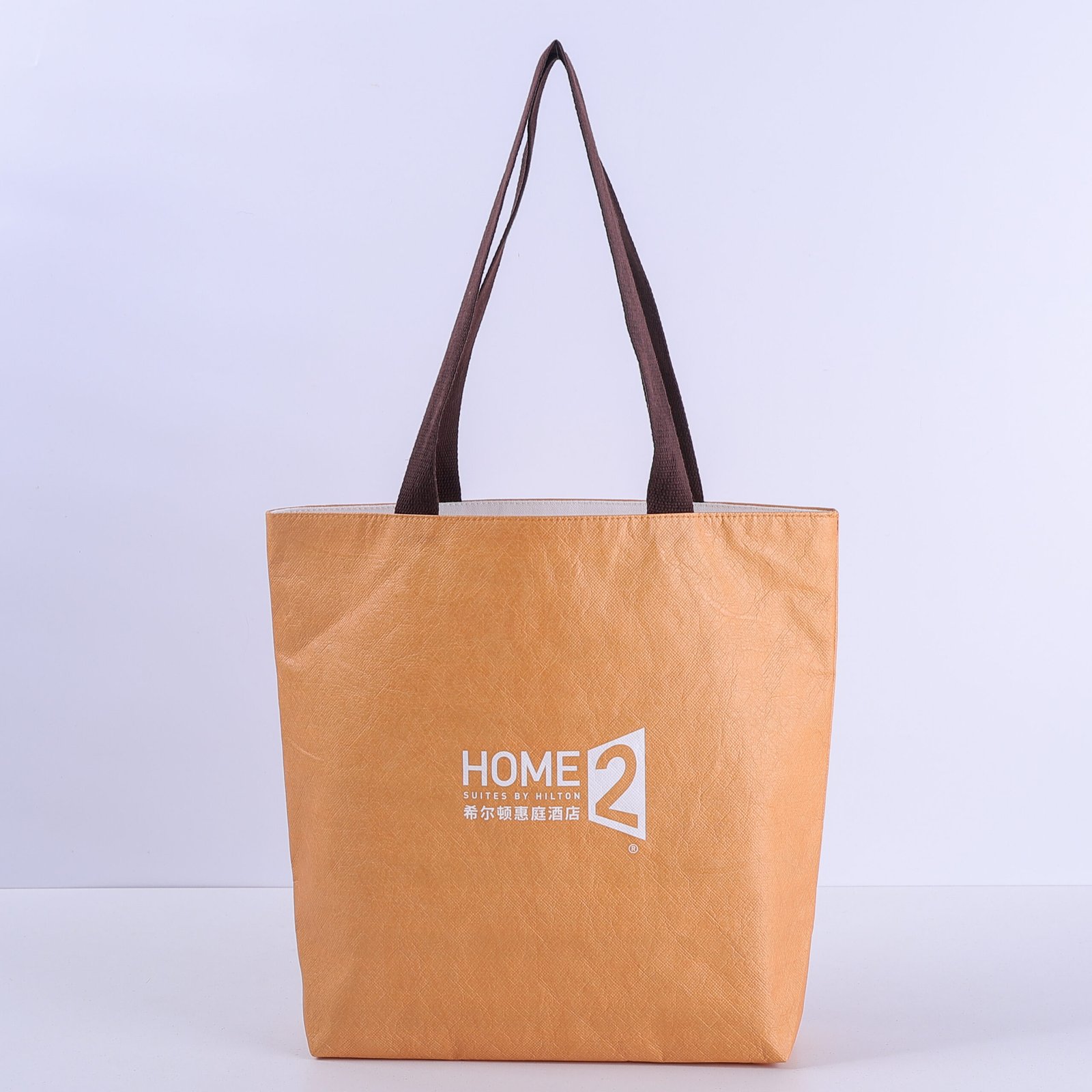 Tyvek Laminated Non-Woven Eco-Friendly Tote Bag with Cotton Lining - 图片 2