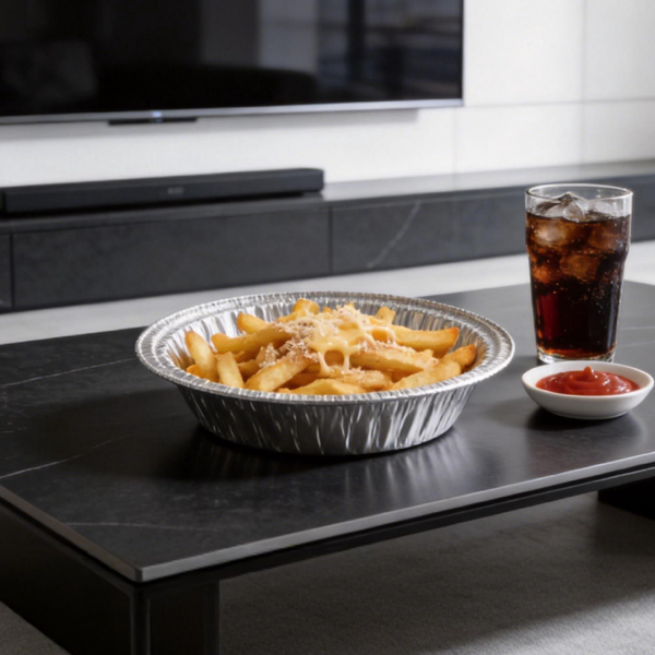 750ml Deep Round Aluminum Tray | Disposable Aluminum Food Container