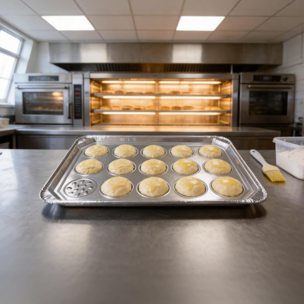 40g Foil Cookie Sheets Wholesale | Disposable Aluminum Baking Trays