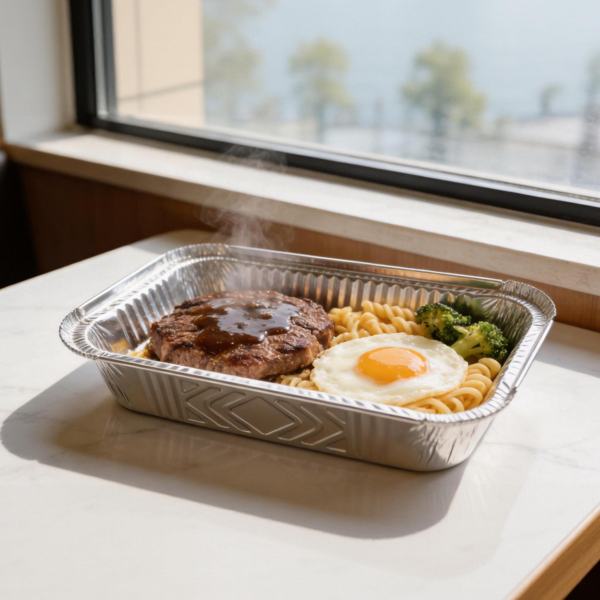 Disposable Aluminum Food Tray | Rectangular Deep Aluminum Foil Container
