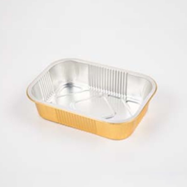 1000ml Disposable Aluminum Deep Rounded Rectangle Bowl | Food Container - 图片 2