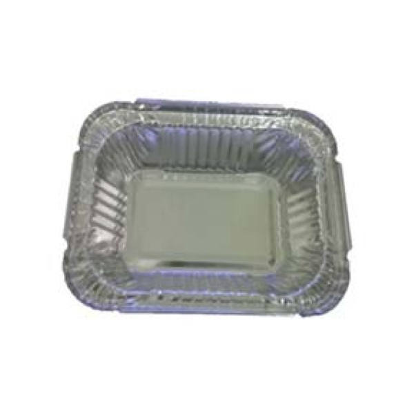 225ml Aluminum Rounded Square Tray | Disposable Aluminum Food Container - 图片 2